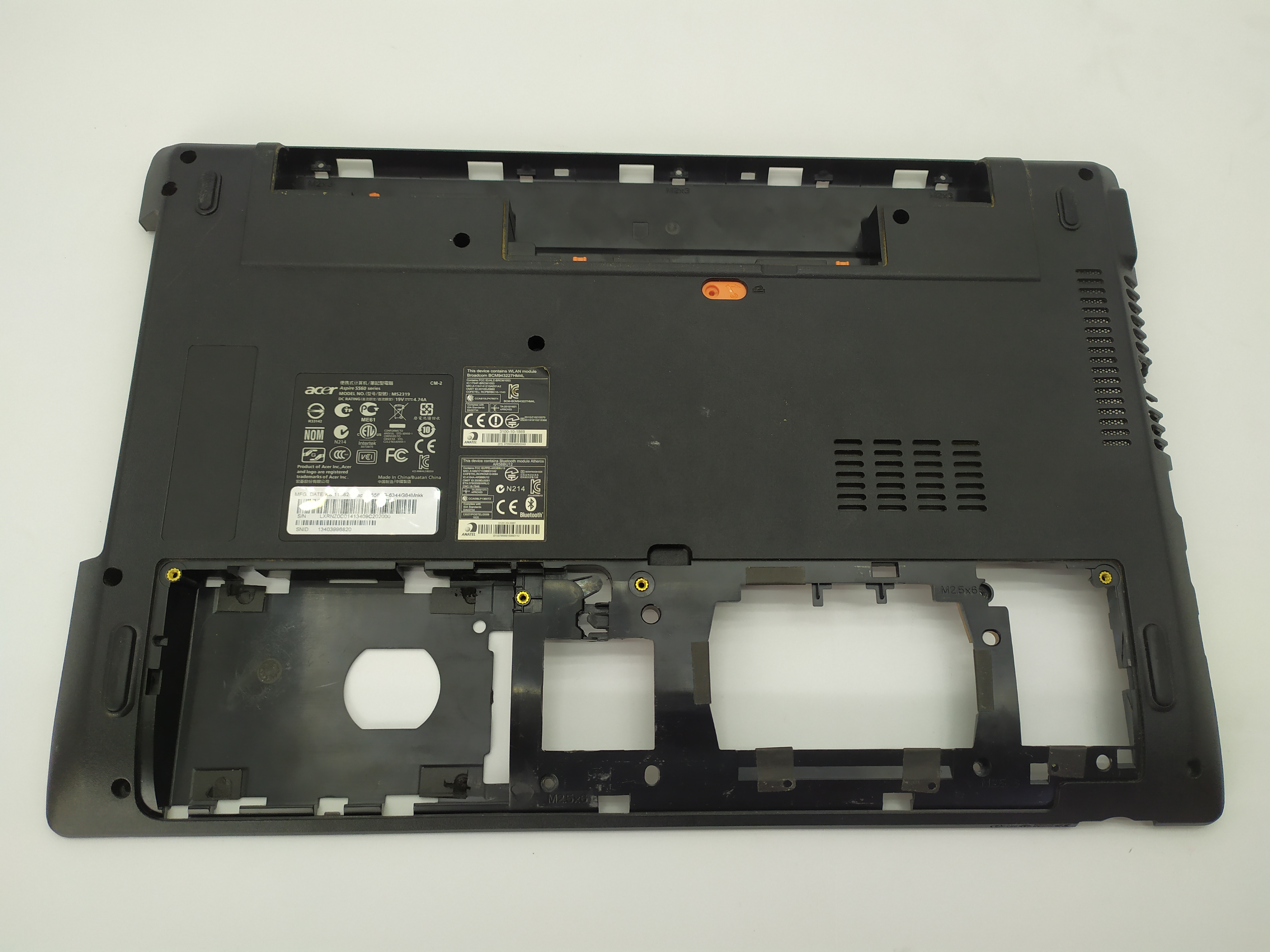 Нижняя часть корпуса Acer 5560G Б/У